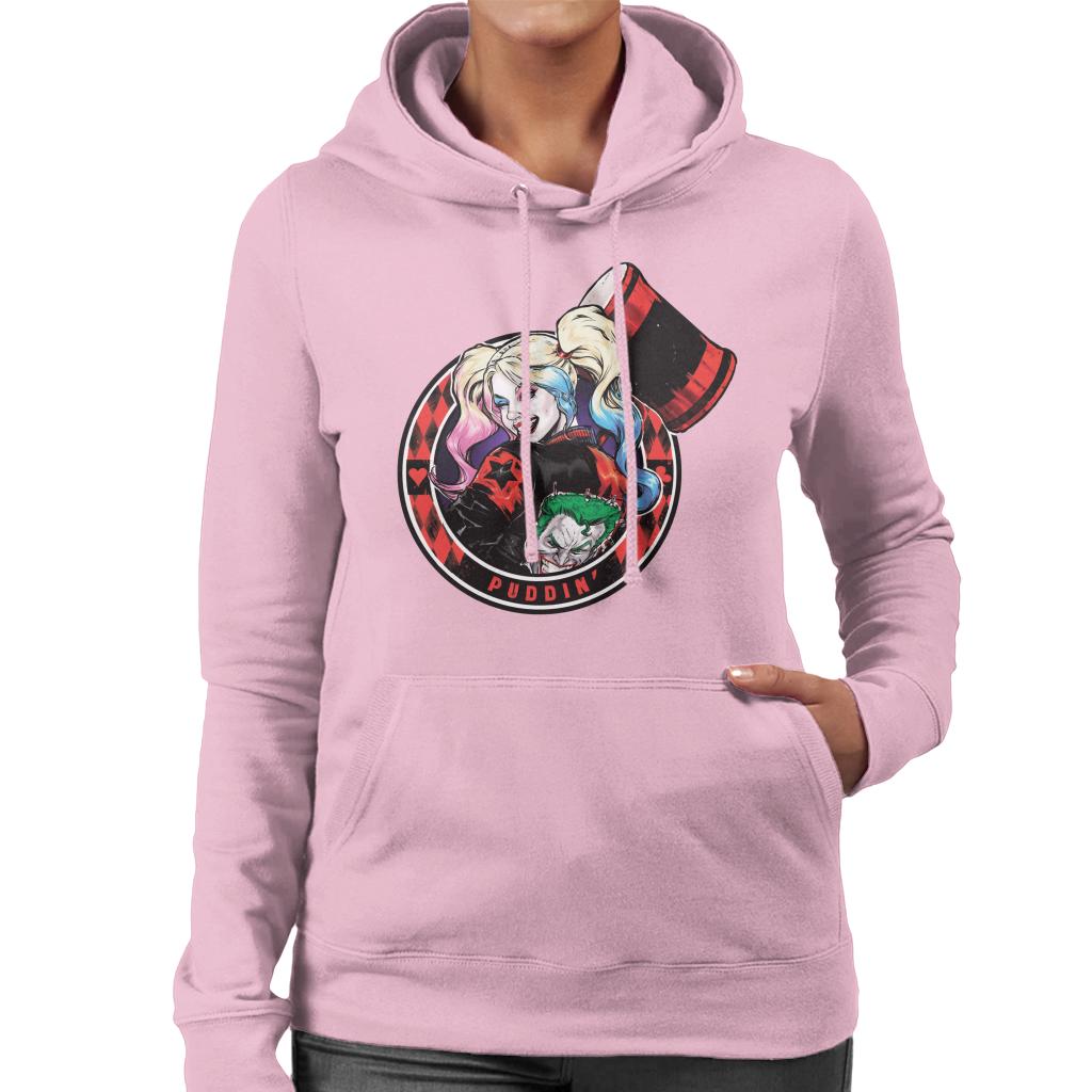 Batman Harley Quinn Vs The Joker Puddin Women's Hooded Sweatshirt-ALL + EVERY