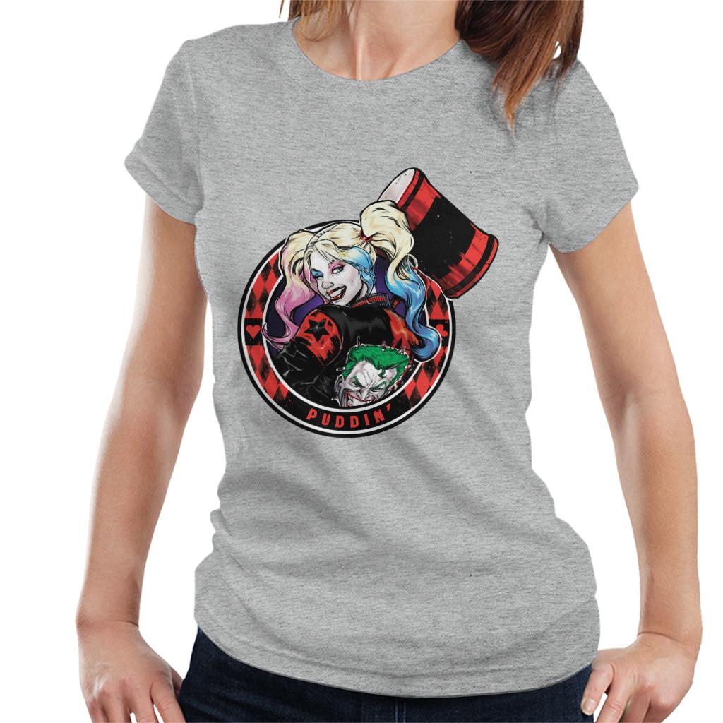 Batman Harley Quinn Vs The Joker Puddin Women's T-Shirt-ALL + EVERY