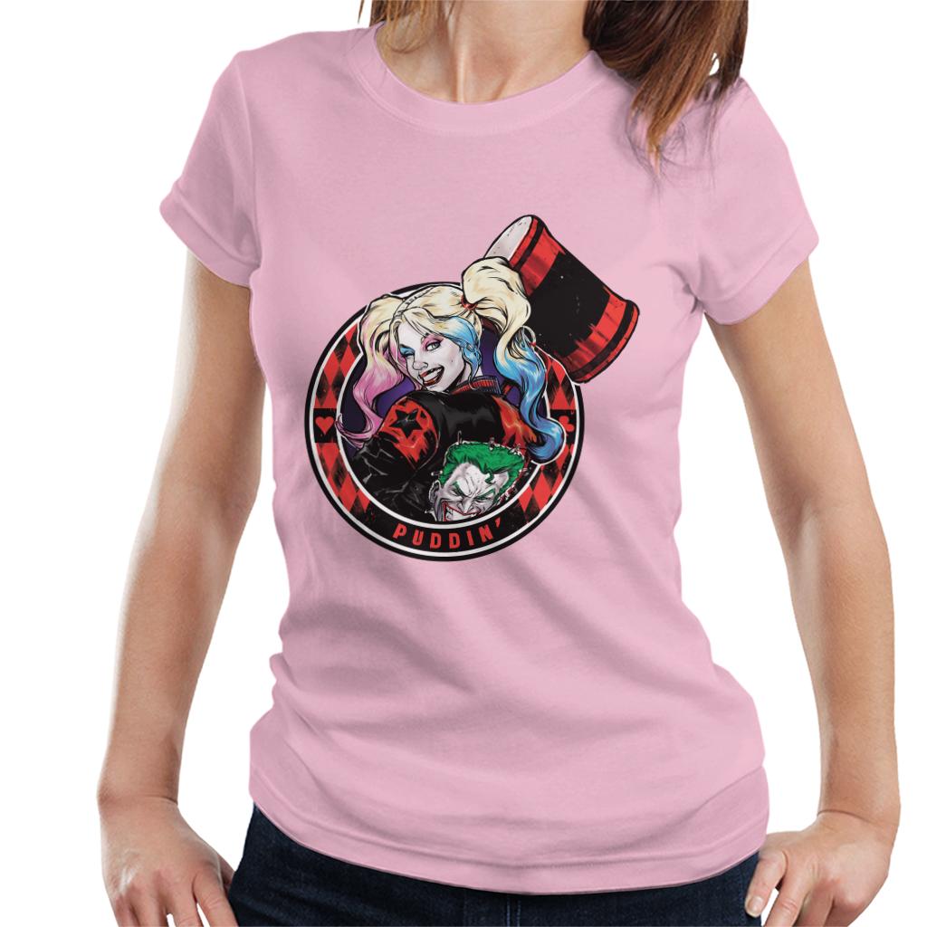 Batman Harley Quinn Vs The Joker Puddin Women's T-Shirt-ALL + EVERY