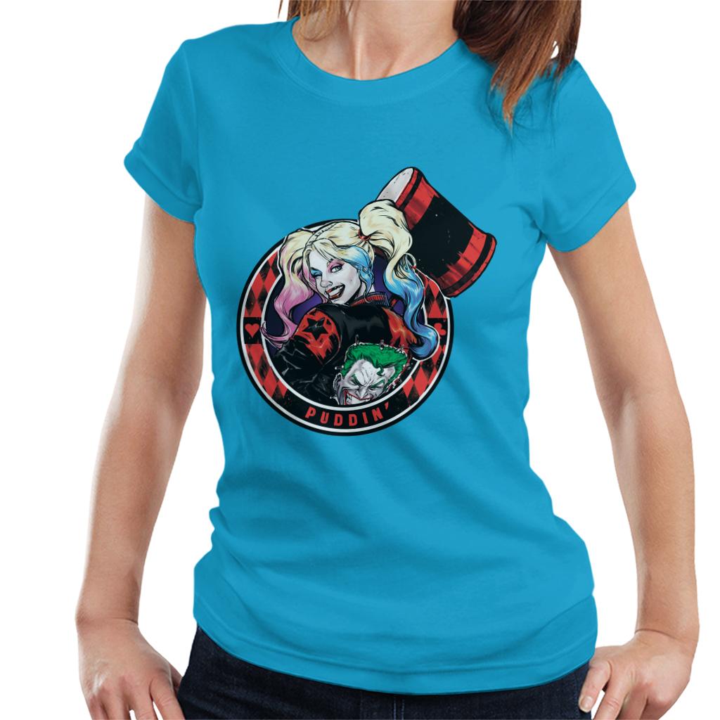 Batman Harley Quinn Vs The Joker Puddin Women's T-Shirt-ALL + EVERY