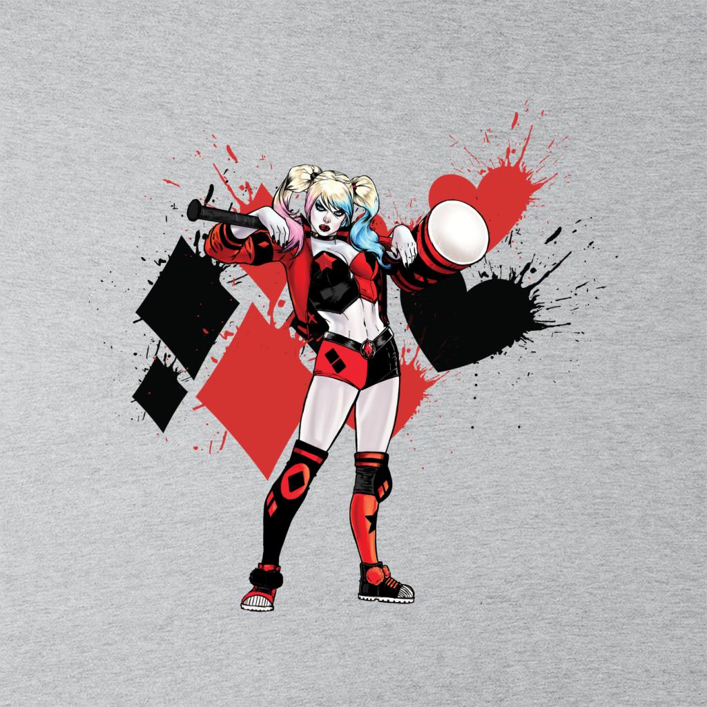 Batman Harley Quinn Splatter Women's Hooded Sweatshirt-ALL + EVERY