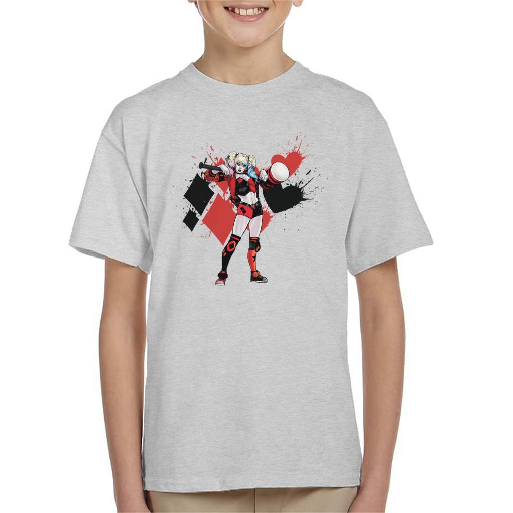 Batman Harley Quinn Splatter Kid's T-Shirt-ALL + EVERY