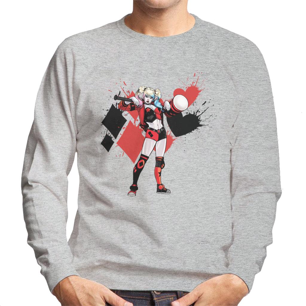 Batman Harley Quinn Splatter Men's Sweatshirt-ALL + EVERY