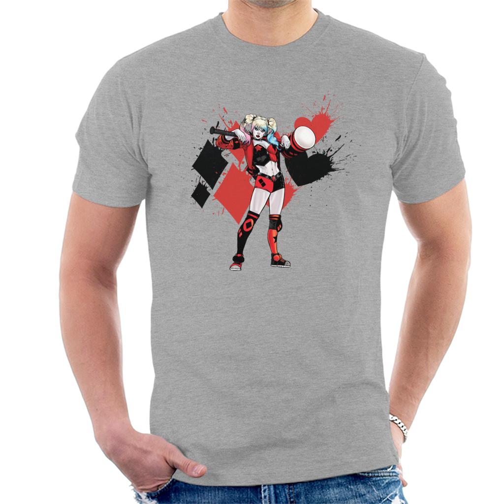 Batman Harley Quinn Splatter Men's T-Shirt-ALL + EVERY