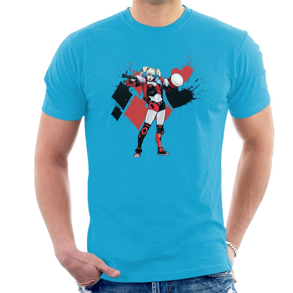 Batman Harley Quinn Splatter Men's T-Shirt-ALL + EVERY