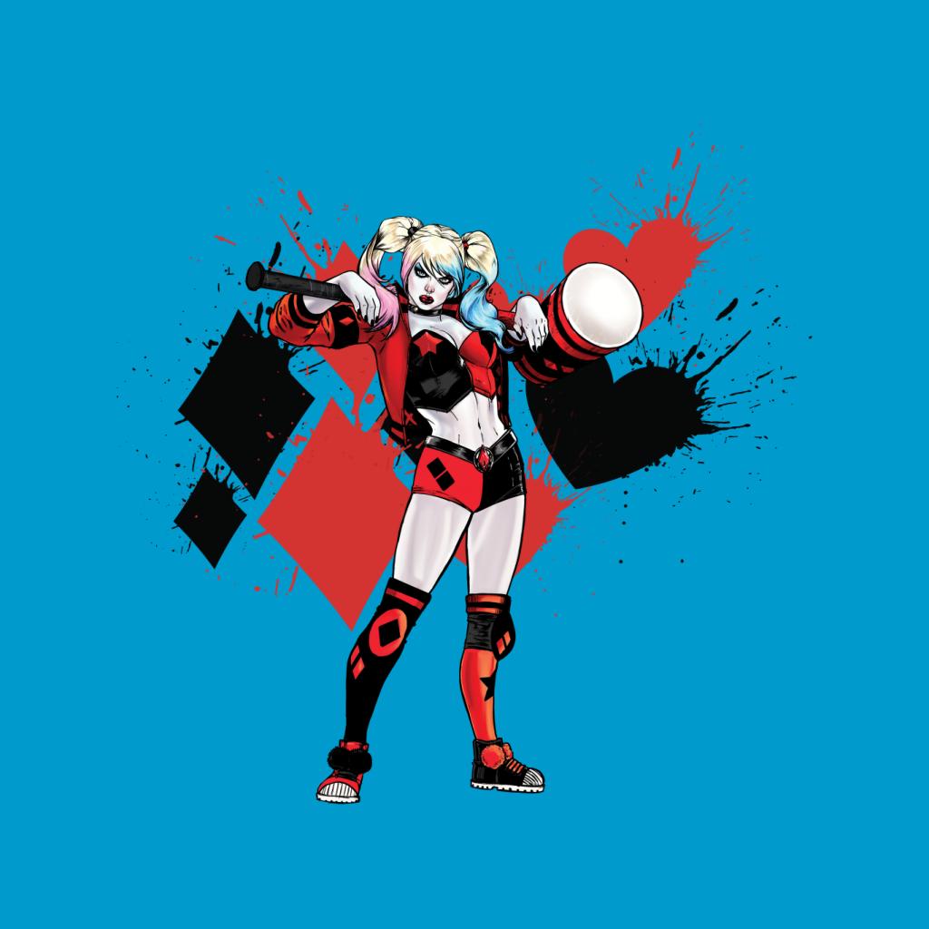 Batman Harley Quinn Splatter Women's Hooded Sweatshirt-ALL + EVERY