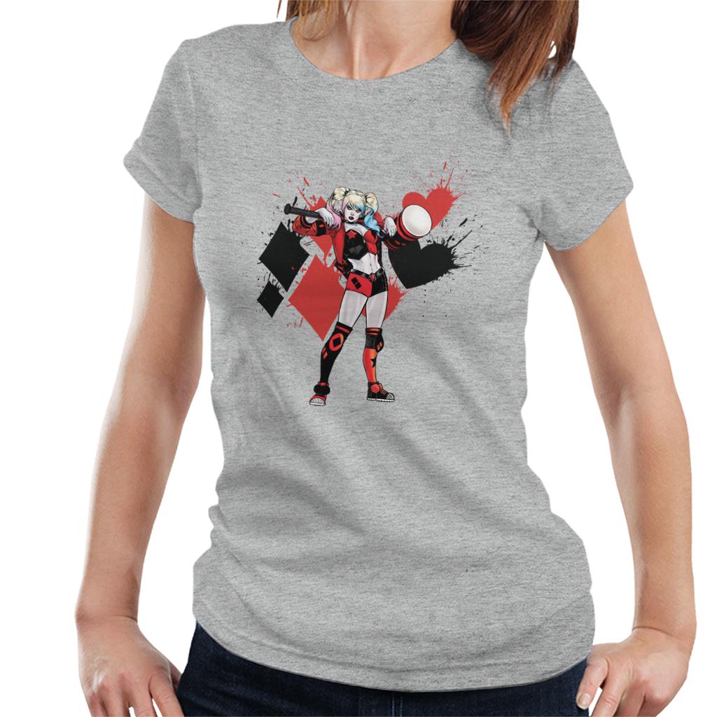 Batman Harley Quinn Splatter Women's T-Shirt-ALL + EVERY