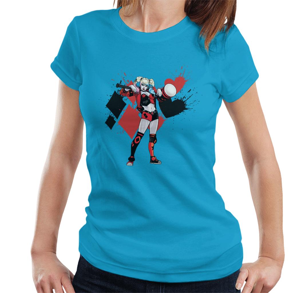 Batman Harley Quinn Splatter Women's T-Shirt-ALL + EVERY