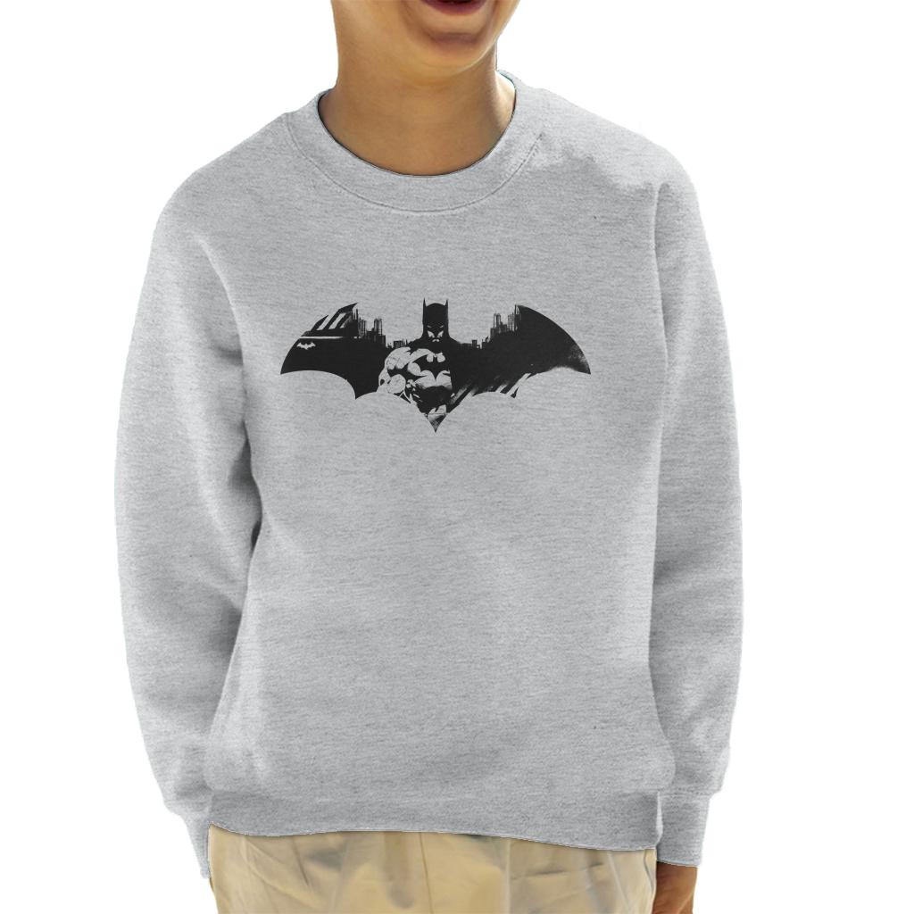 Batman Bat Symbol In Gotham City Kid's Sweatshirt-ALL + EVERY