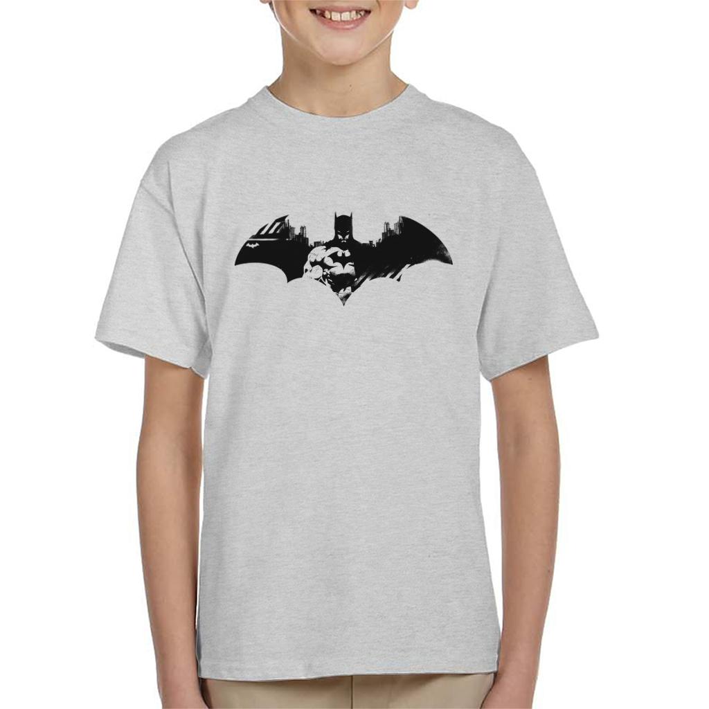 Batman Bat Symbol In Gotham City Kid's T-Shirt-ALL + EVERY