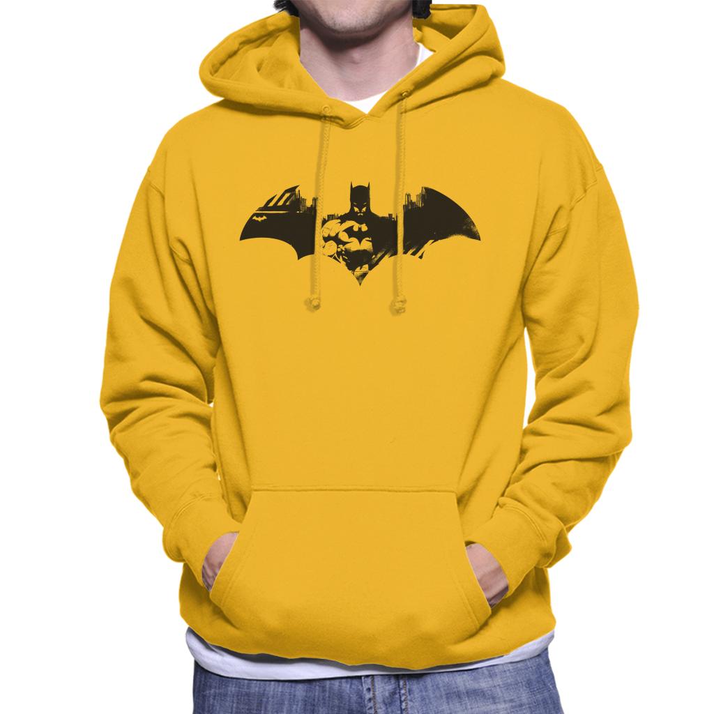 Batman Bat Symbol In Gotham City Men's Hooded Sweatshirt-ALL + EVERY