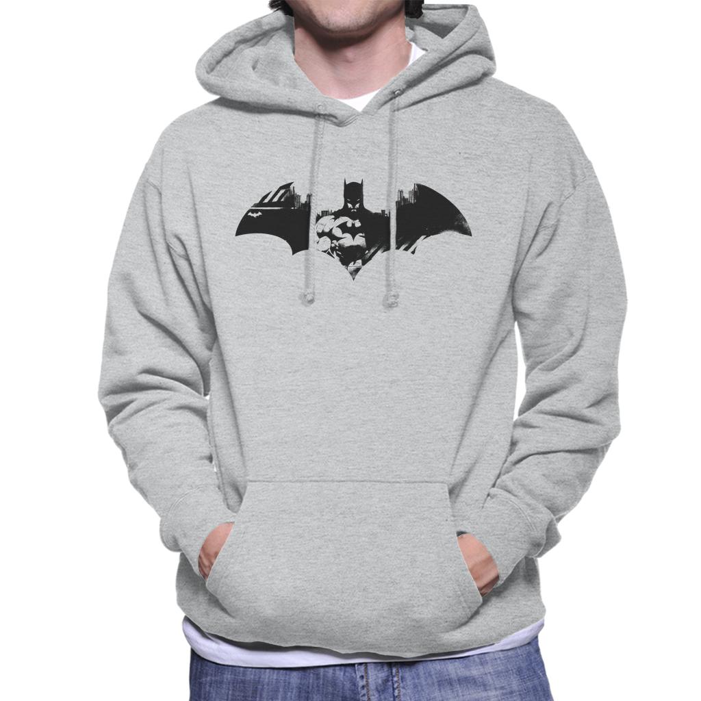 Batman Bat Symbol In Gotham City Men's Hooded Sweatshirt-ALL + EVERY