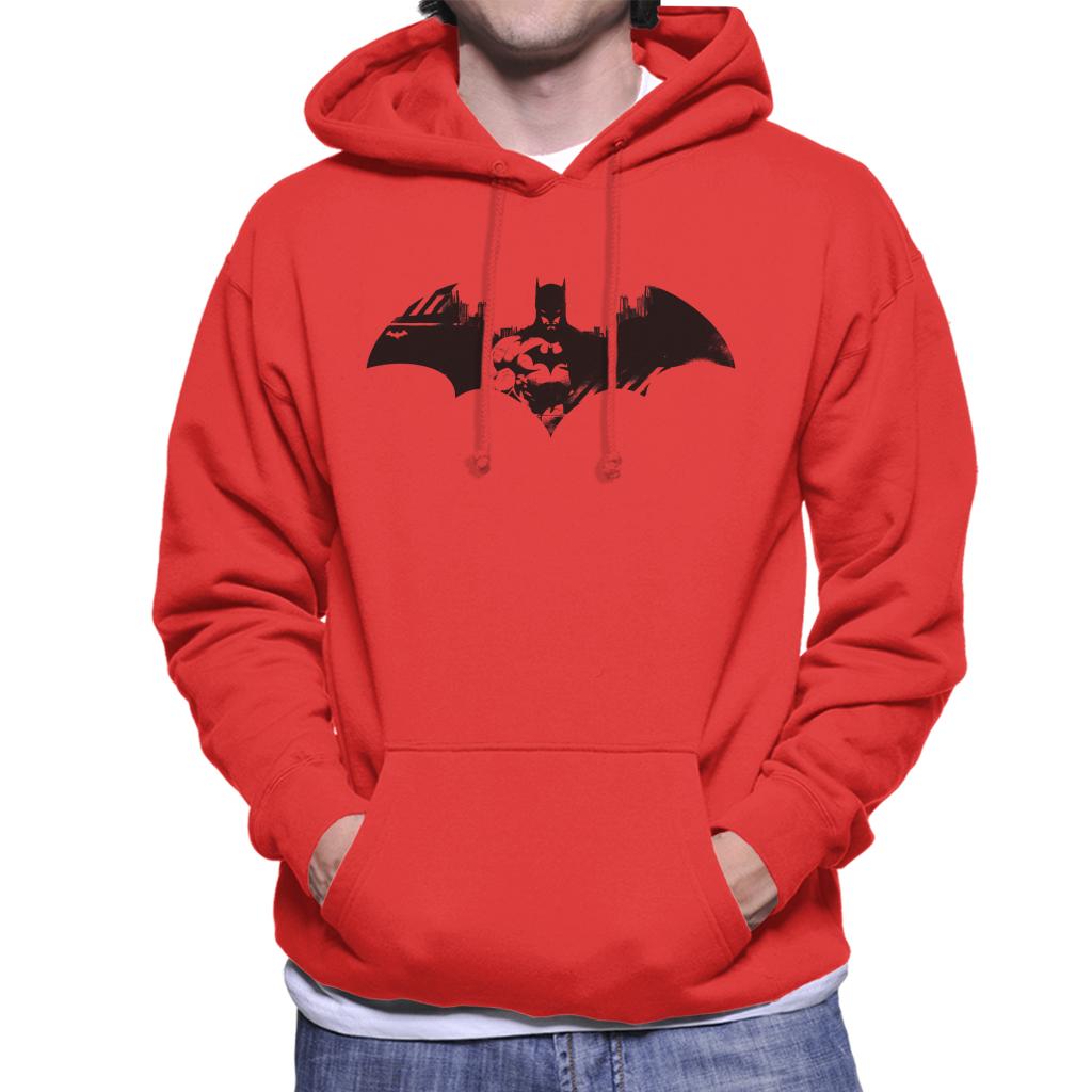 Batman Bat Symbol In Gotham City Men's Hooded Sweatshirt-ALL + EVERY