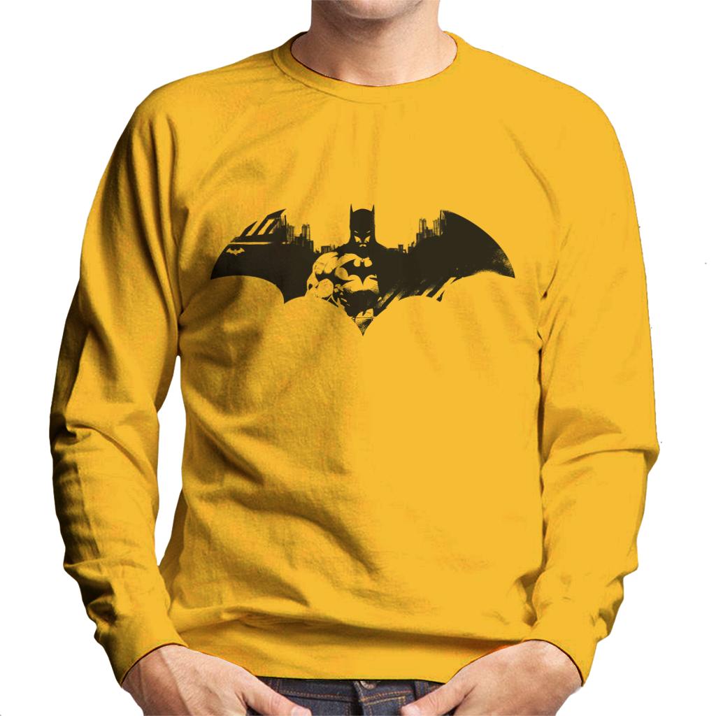 Batman Bat Symbol In Gotham City Men's Sweatshirt-ALL + EVERY