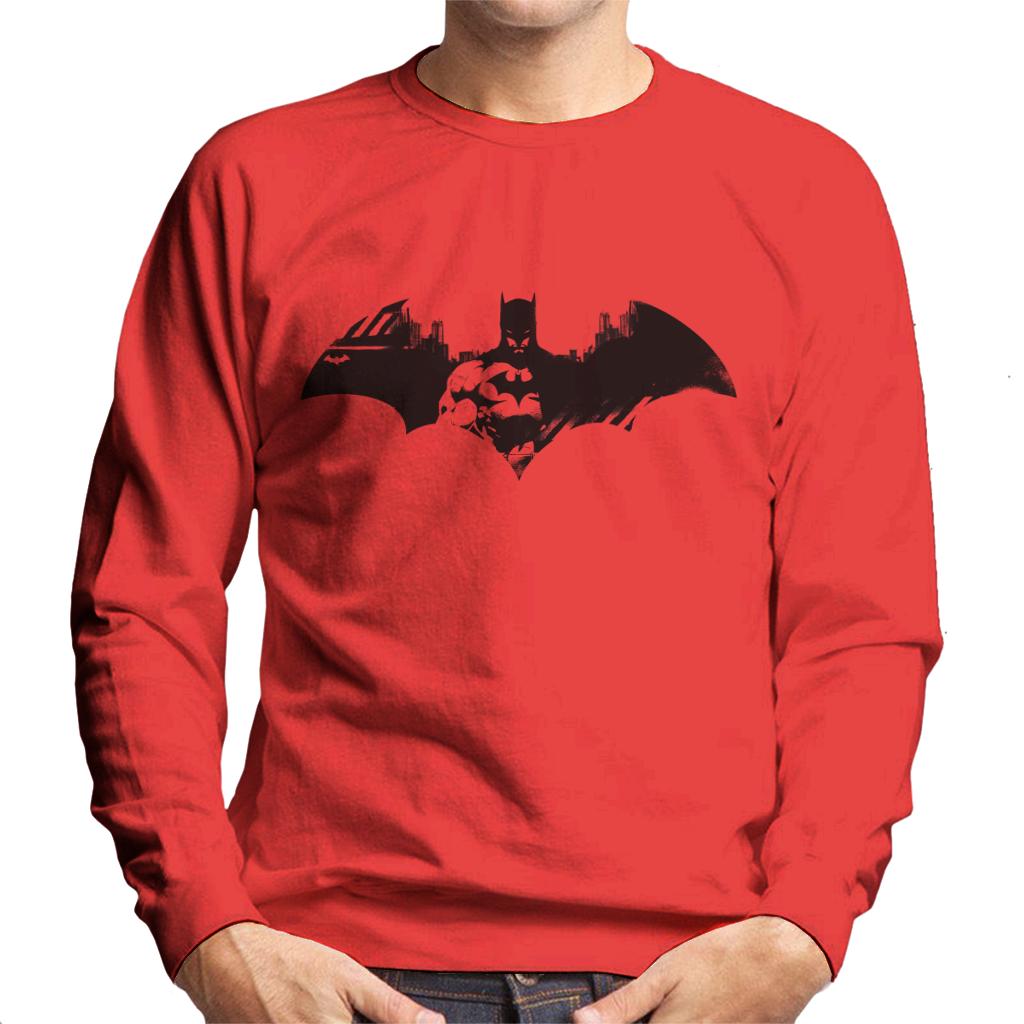 Batman Bat Symbol In Gotham City Men's Sweatshirt-ALL + EVERY