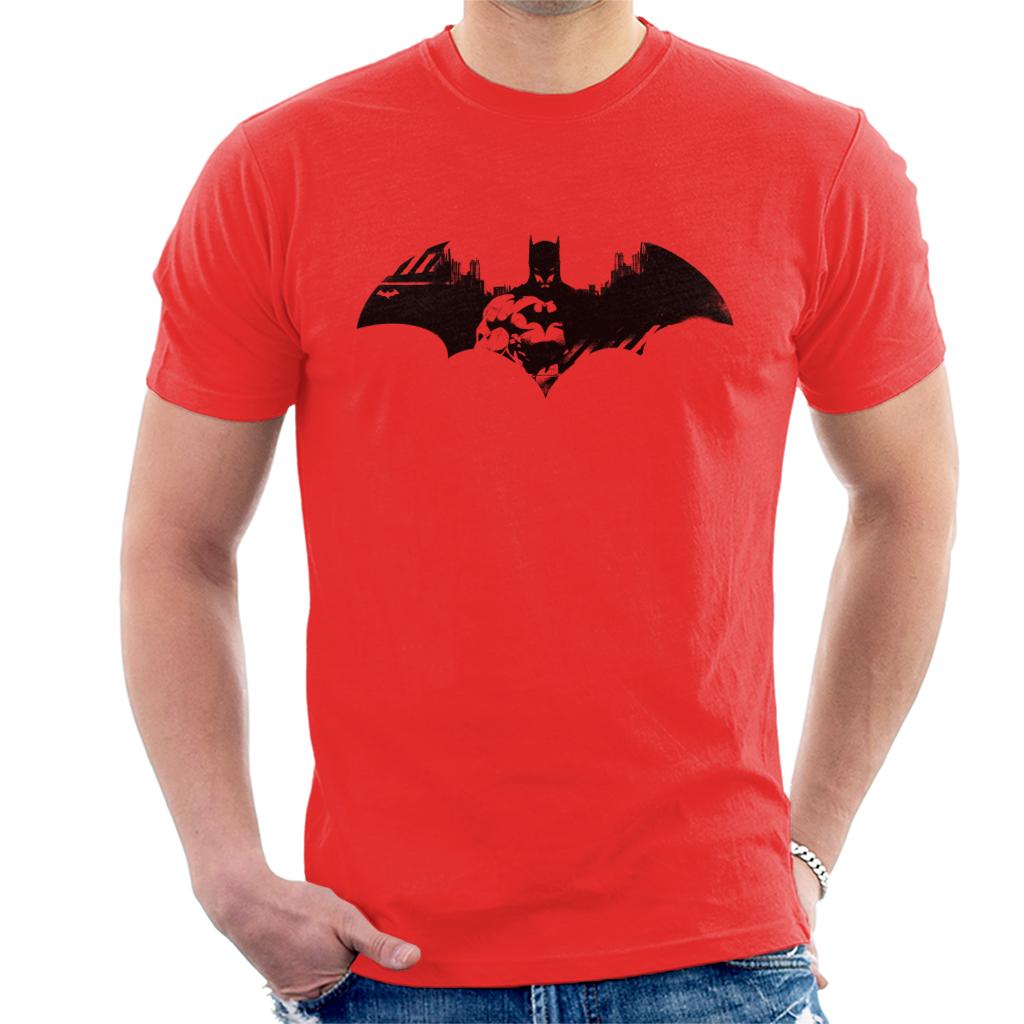 Batman Bat Symbol In Gotham City Men's T-Shirt-ALL + EVERY