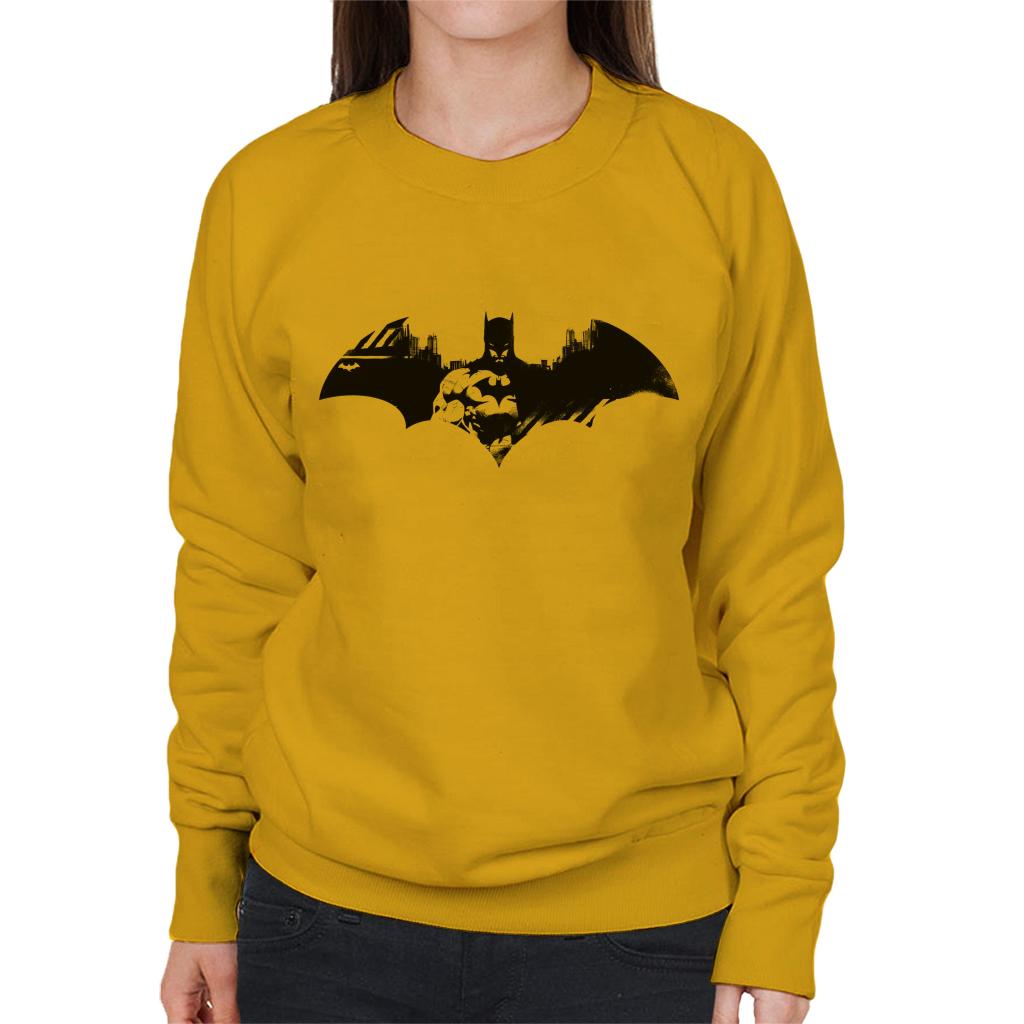 Batman Bat Symbol In Gotham City Women's Sweatshirt-ALL + EVERY