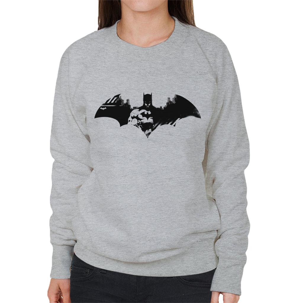 Batman Bat Symbol In Gotham City Women's Sweatshirt-ALL + EVERY