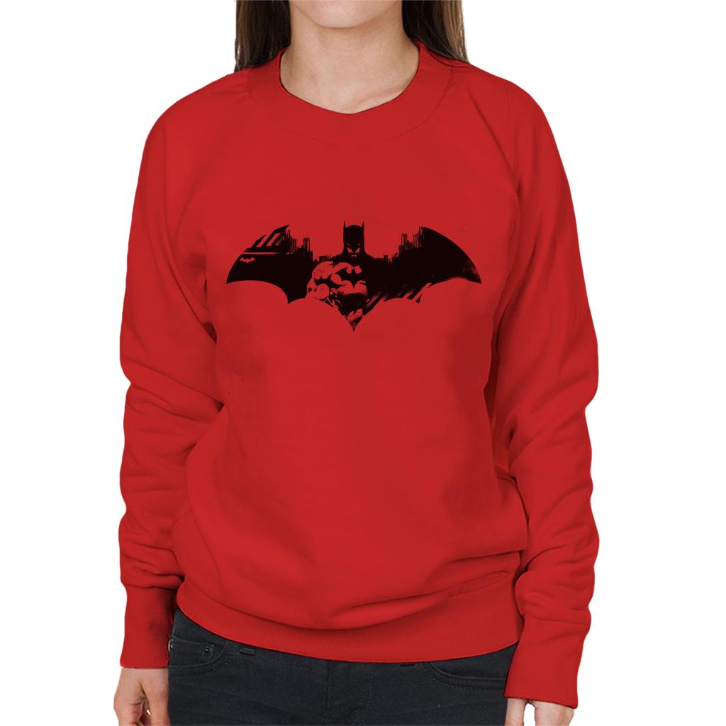 Batman Bat Symbol In Gotham City Women's Sweatshirt-ALL + EVERY