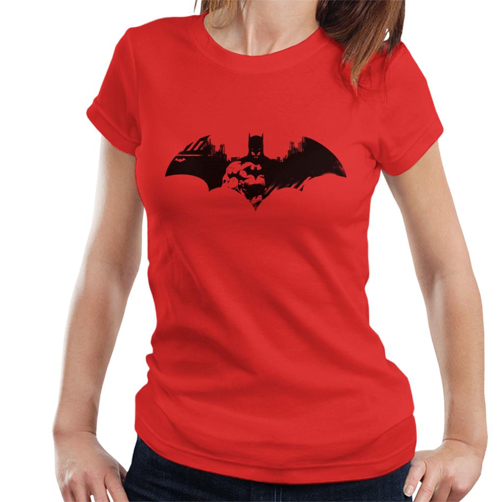 Batman Bat Symbol In Gotham City Women's T-Shirt-ALL + EVERY