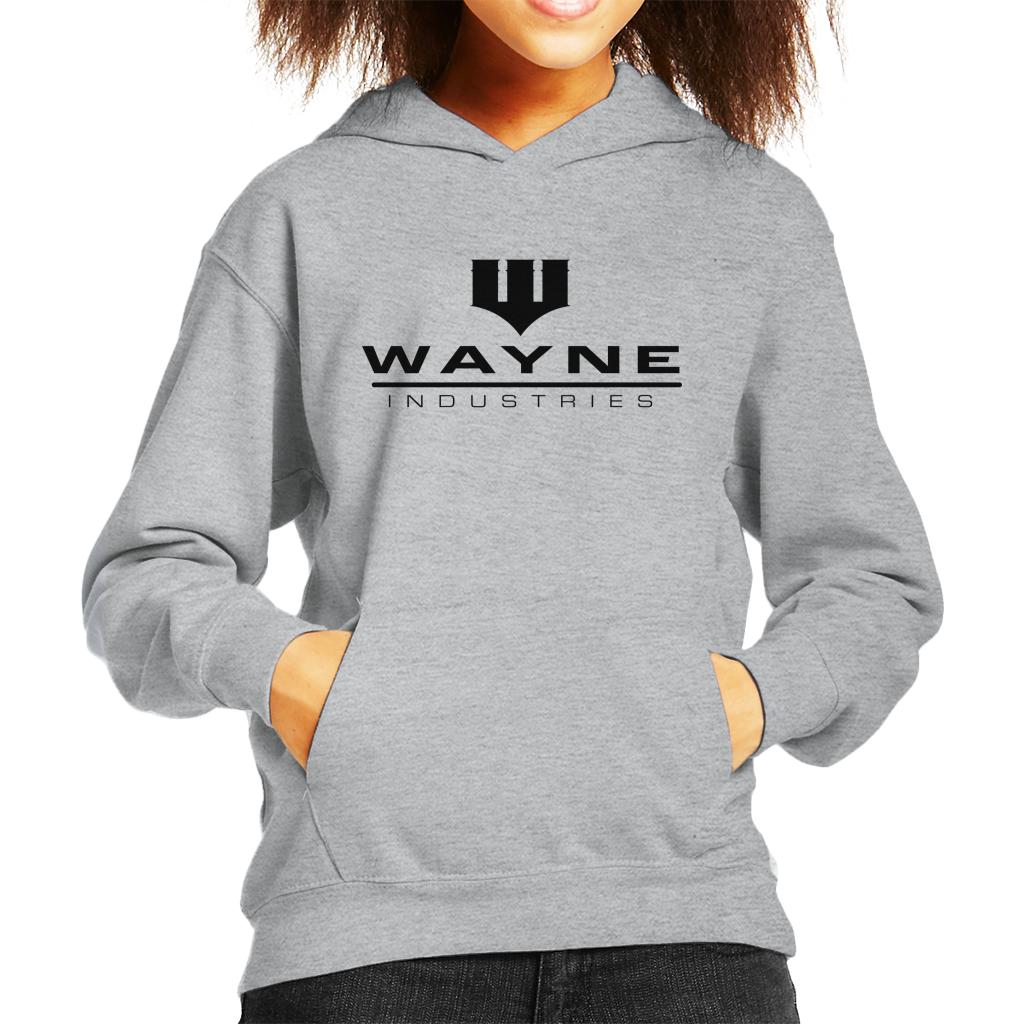 Batman Wayne Industries Logo Kid's Hooded Sweatshirt-ALL + EVERY