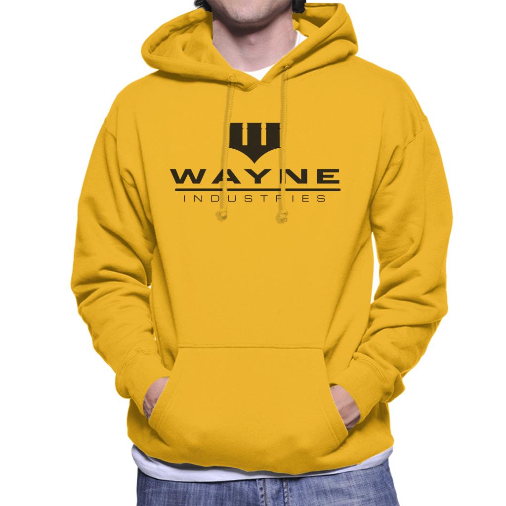 Batman Wayne Industries Logo Men's Hooded Sweatshirt-ALL + EVERY