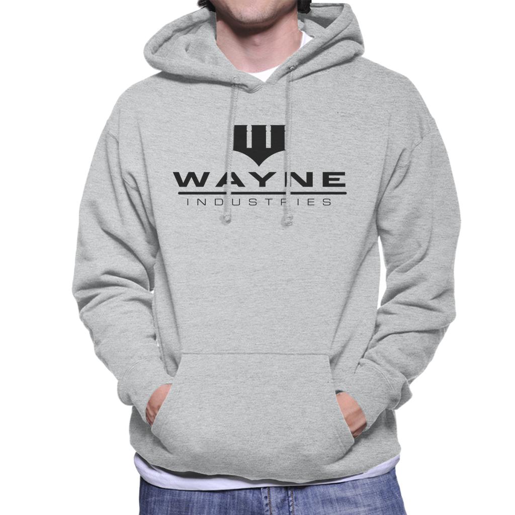 Batman Wayne Industries Logo Men's Hooded Sweatshirt-ALL + EVERY