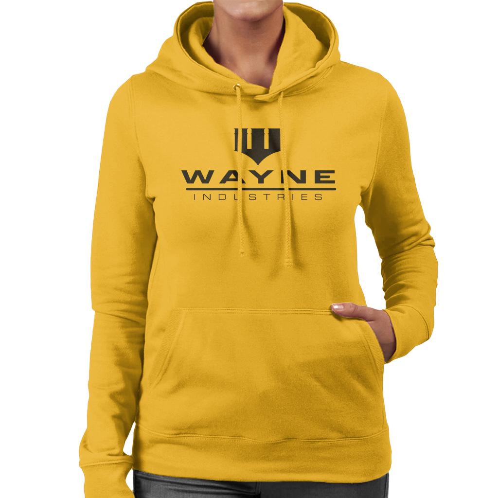 Batman Wayne Industries Logo Women's Hooded Sweatshirt-ALL + EVERY