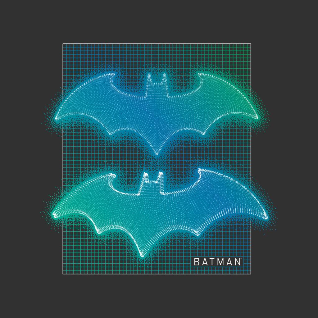 Batman Bat Symbol Neon Blue Gradient Men's T-Shirt-ALL + EVERY