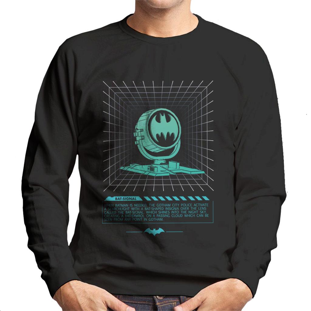 Batman Bat Signal Searchlight Men's Sweatshirt-ALL + EVERY