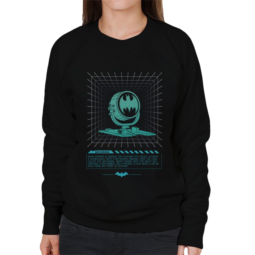 Batman Bat Signal Searchlight Women's Sweatshirt-ALL + EVERY