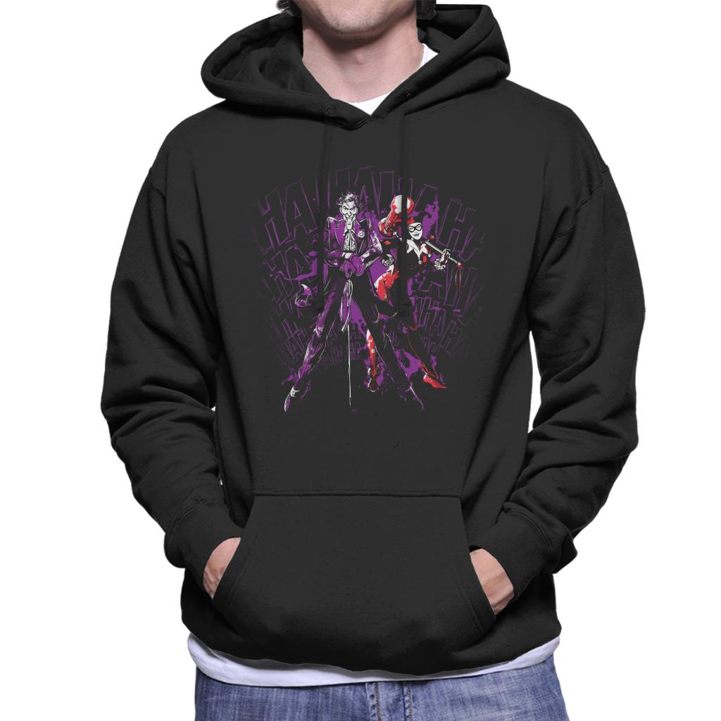 Batman The Joker And Harley Quinn Hahahaha Men's Hooded Sweatshirt-ALL + EVERY