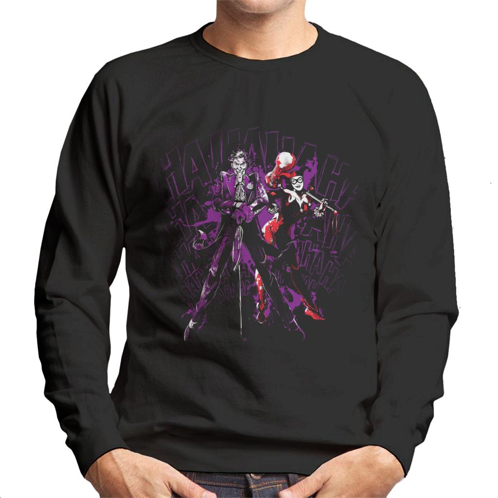 Batman The Joker And Harley Quinn Hahahaha Men's Sweatshirt-ALL + EVERY