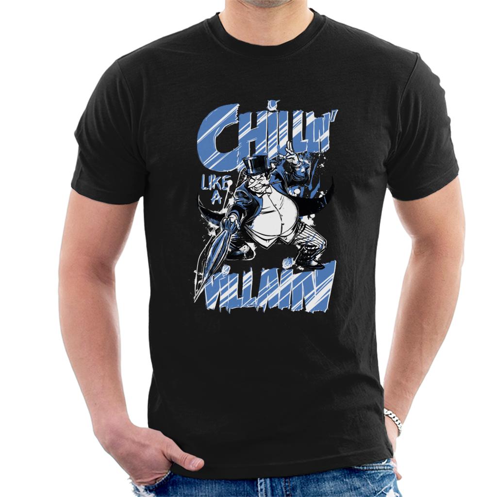 Batman The Penguin Chillin Like A Villain Men's T-Shirt-ALL + EVERY