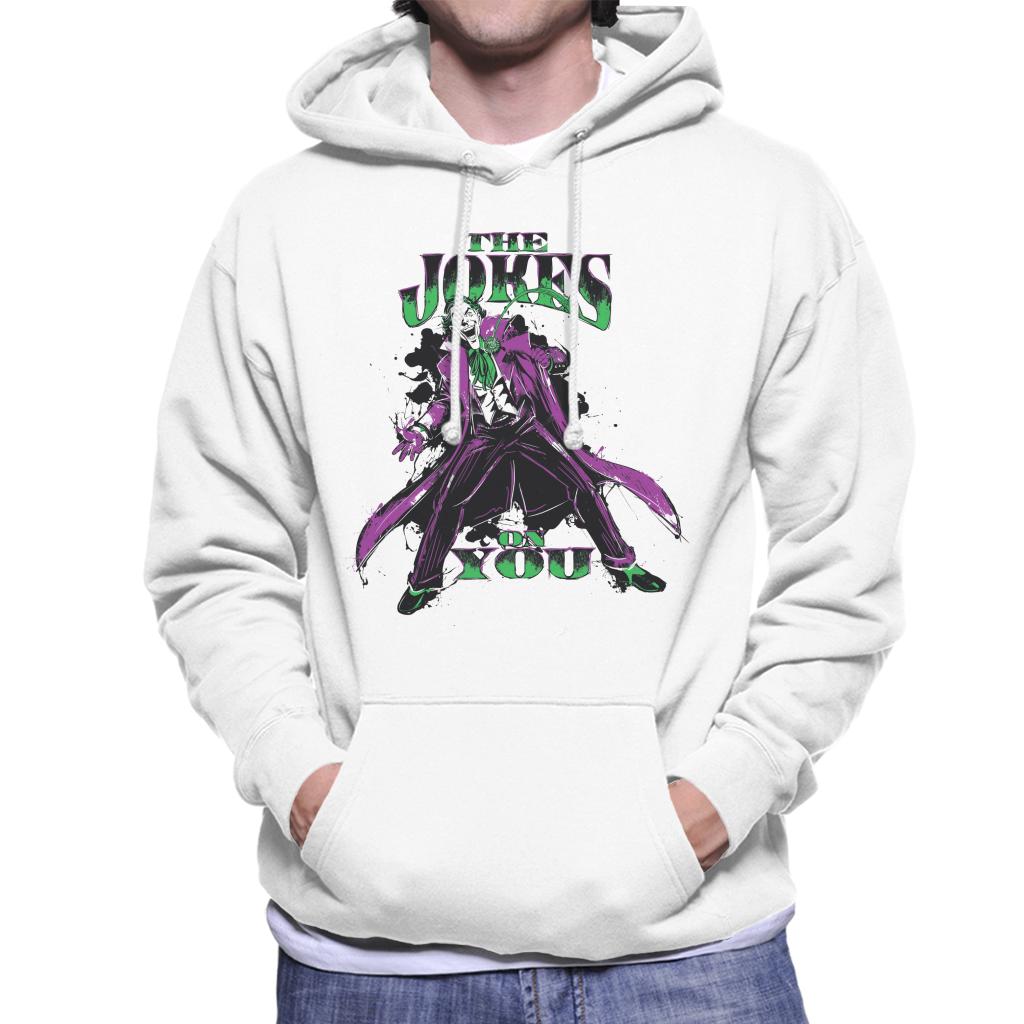 Batman The Joker The Jokes On You Men's Hooded Sweatshirt-ALL + EVERY