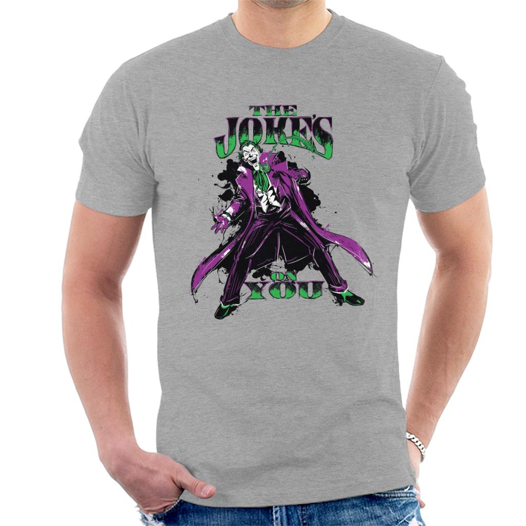 Batman The Joker The Jokes On You Men's T-Shirt-ALL + EVERY