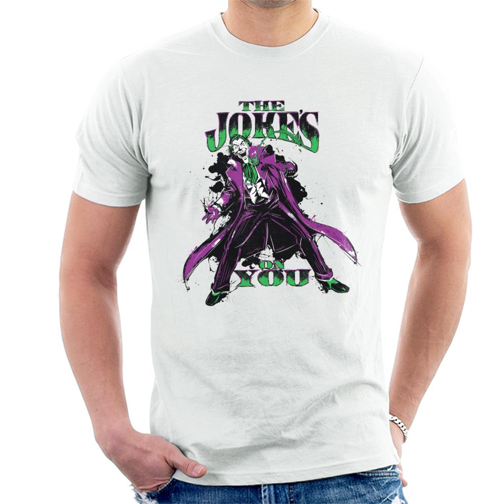 Batman The Joker The Jokes On You Men's T-Shirt-ALL + EVERY