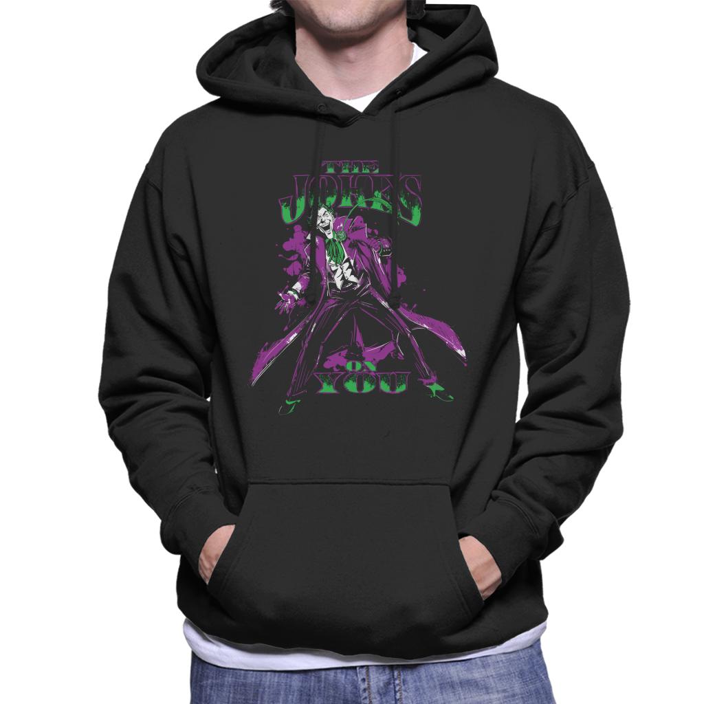 Batman The Joker Laughing The Jokes On You Men's Hooded Sweatshirt-ALL + EVERY