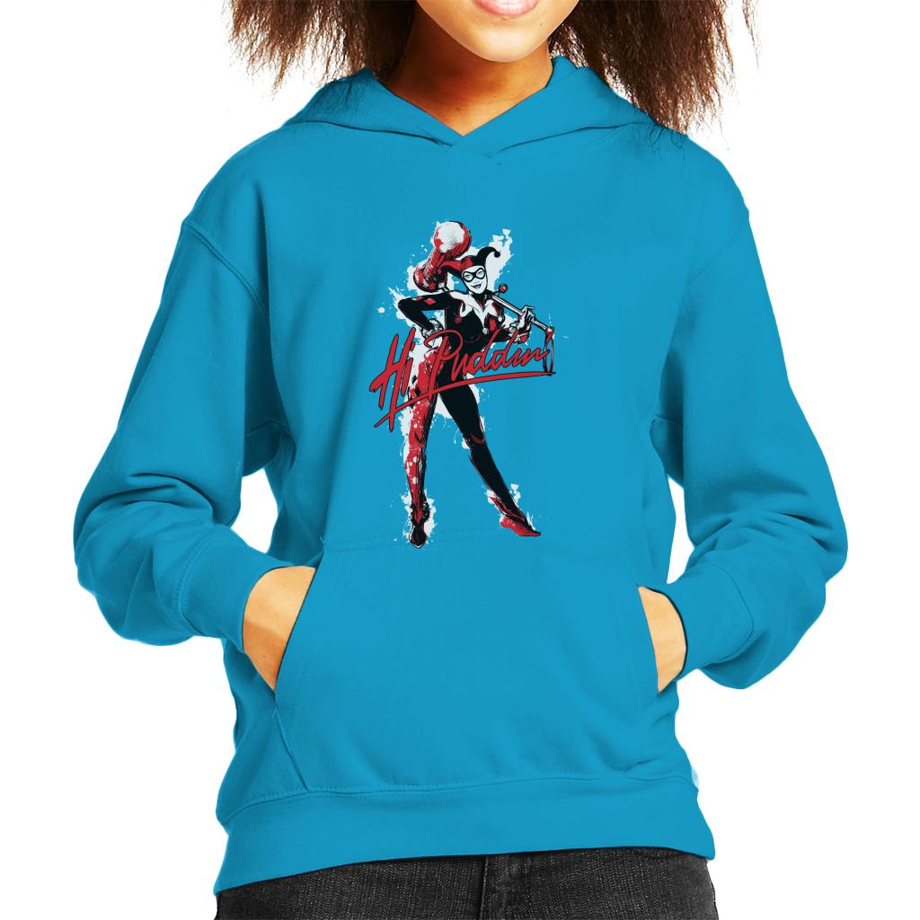 Batman Harley Quinn Hi Puddin Kid's Hooded Sweatshirt-ALL + EVERY