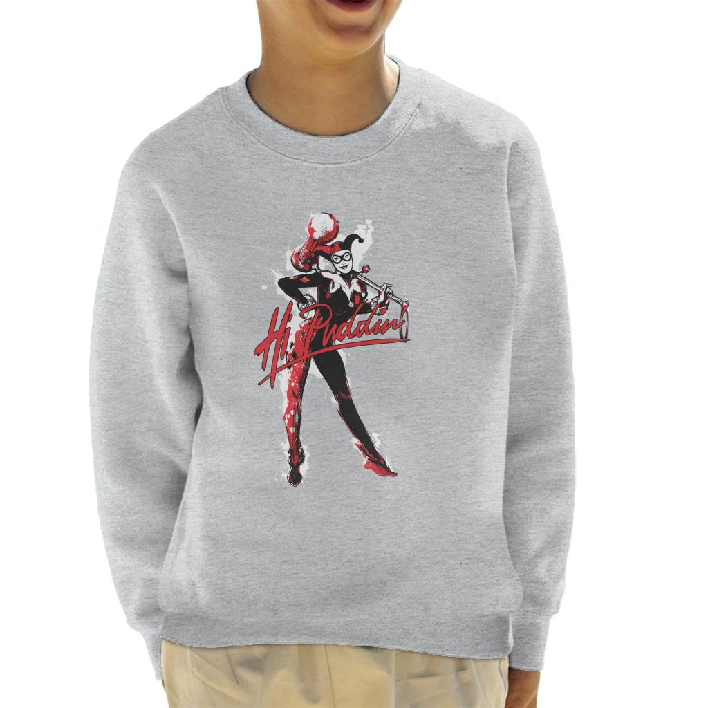 Batman Harley Quinn Hi Puddin Kid's Sweatshirt-ALL + EVERY