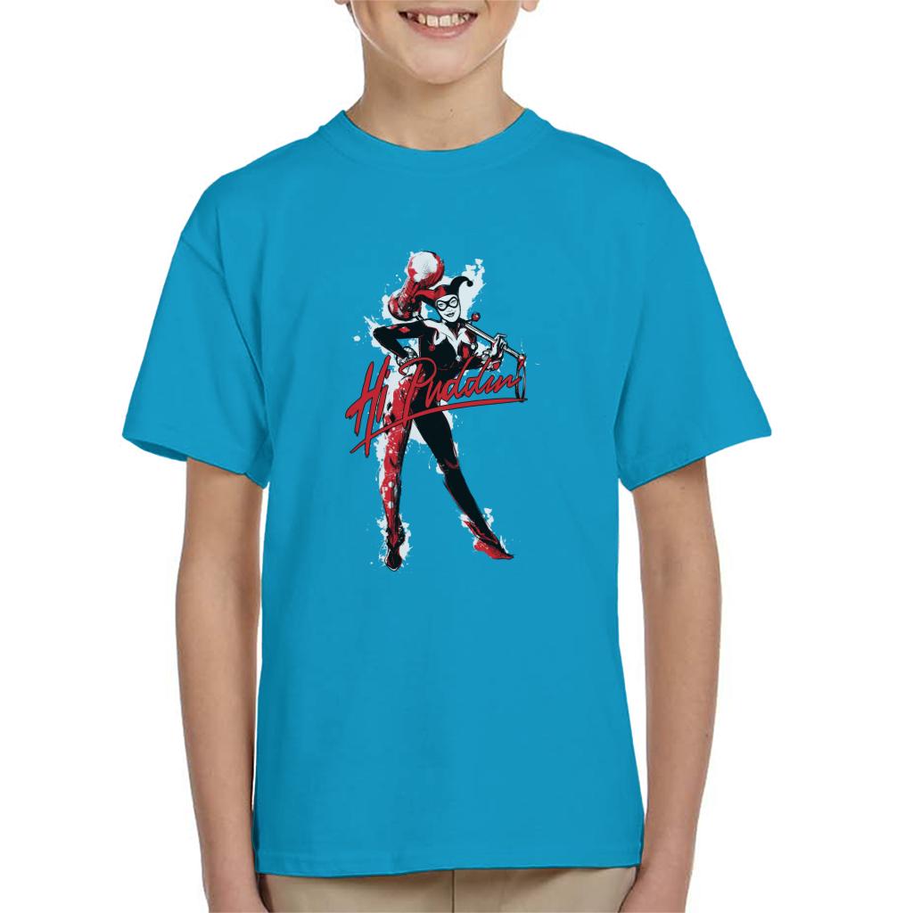 Batman Harley Quinn Hi Puddin Kid's T-Shirt-ALL + EVERY