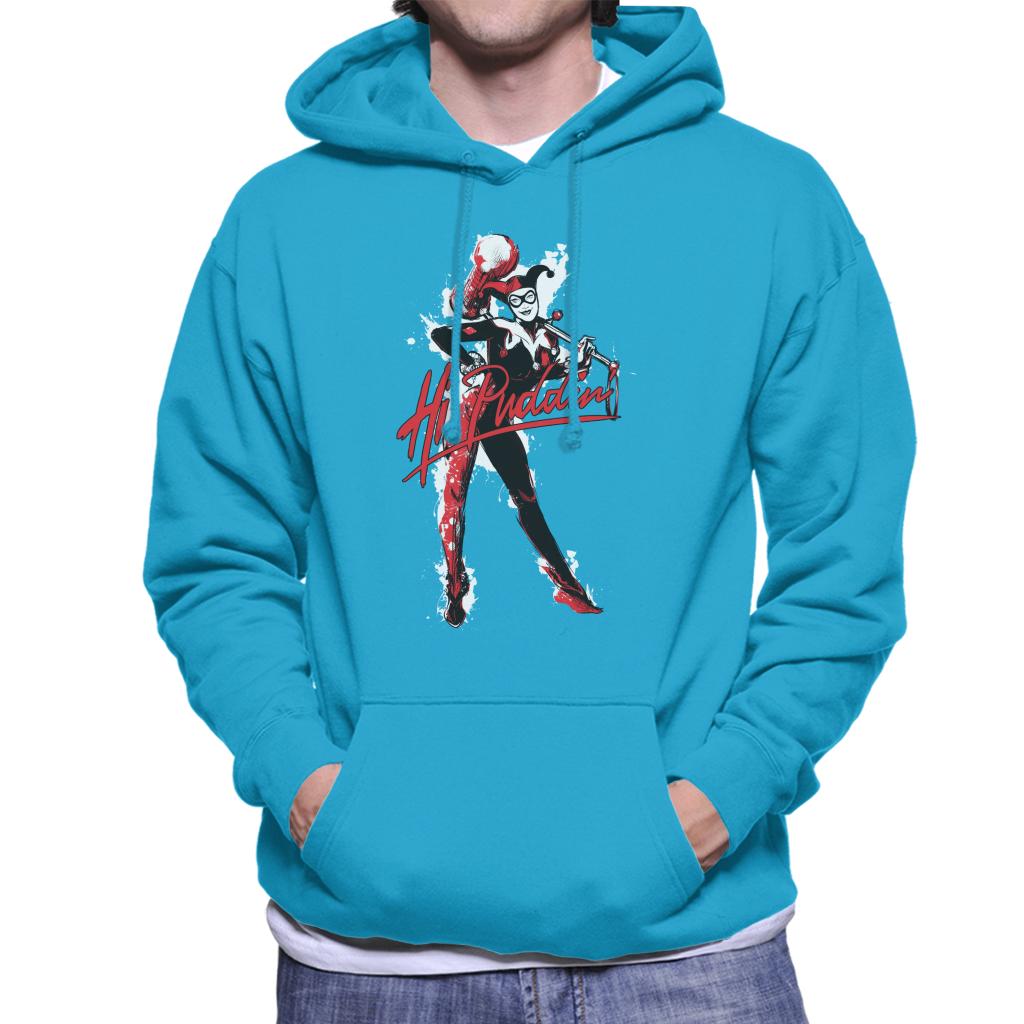 Batman Harley Quinn Hi Puddin Men's Hooded Sweatshirt-ALL + EVERY