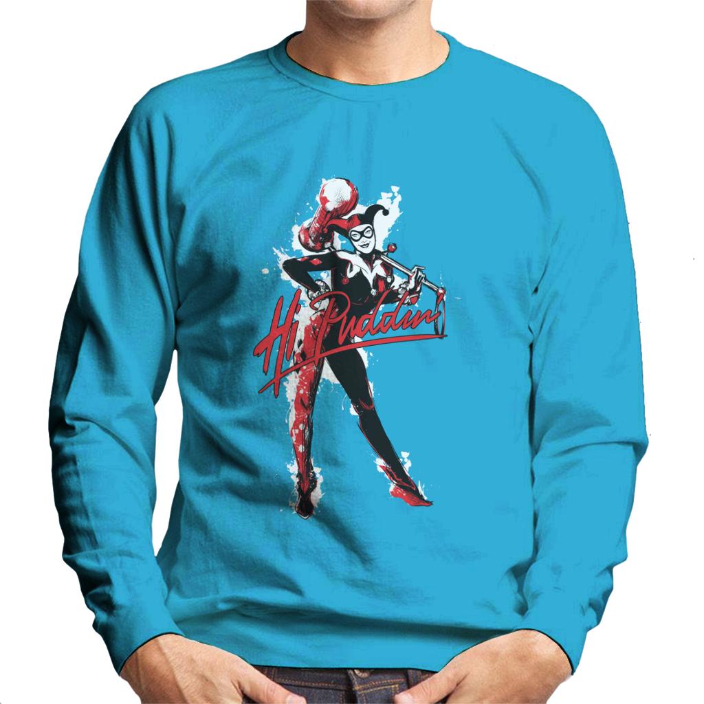 Batman Harley Quinn Hi Puddin Men's Sweatshirt-ALL + EVERY