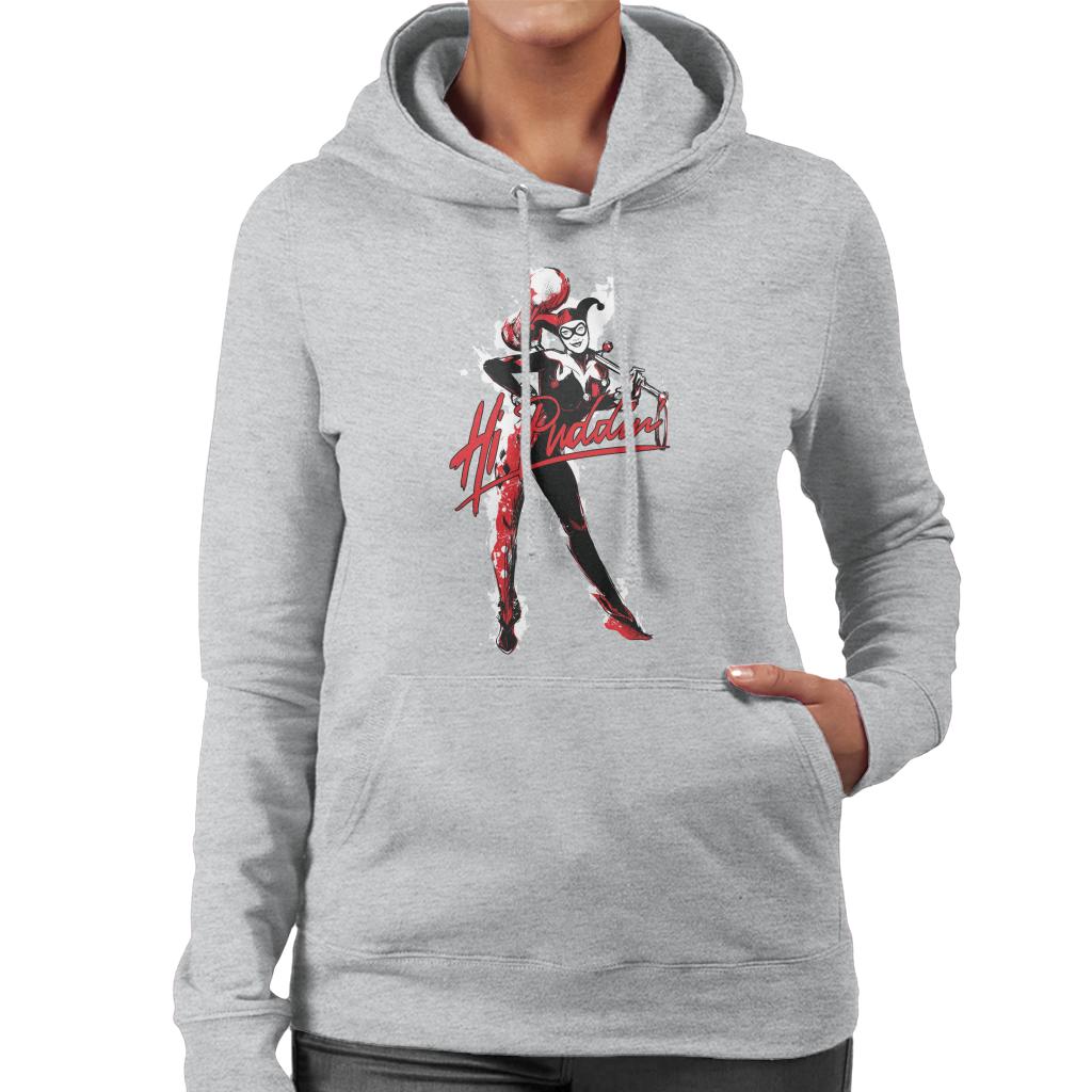 Batman Harley Quinn Hi Puddin Women's Hooded Sweatshirt-ALL + EVERY