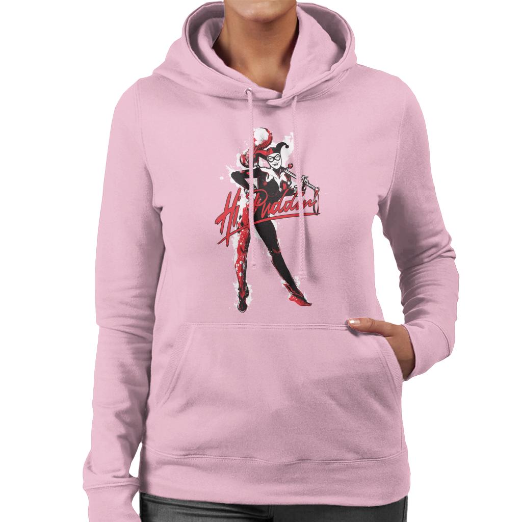 Batman Harley Quinn Hi Puddin Women's Hooded Sweatshirt-ALL + EVERY