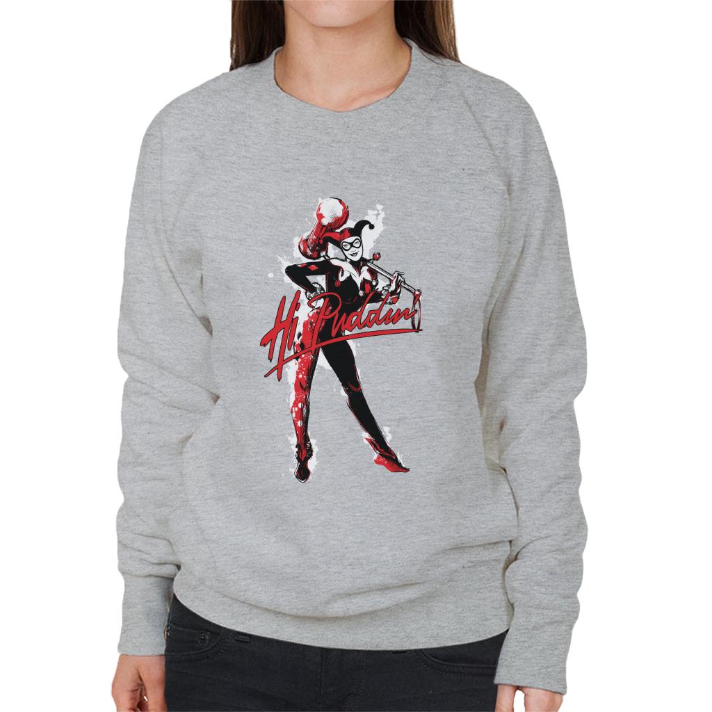 Batman Harley Quinn Hi Puddin Women's Sweatshirt-ALL + EVERY