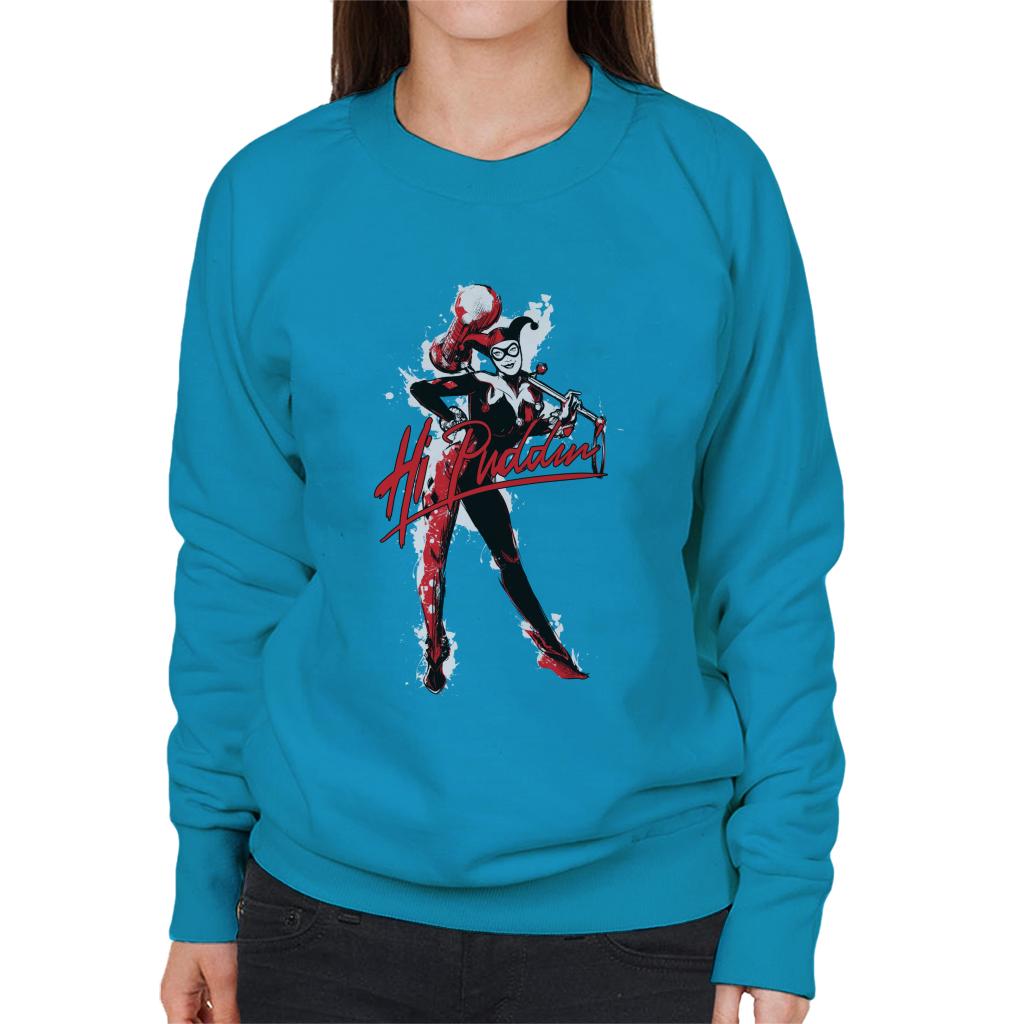 Batman Harley Quinn Hi Puddin Women's Sweatshirt-ALL + EVERY