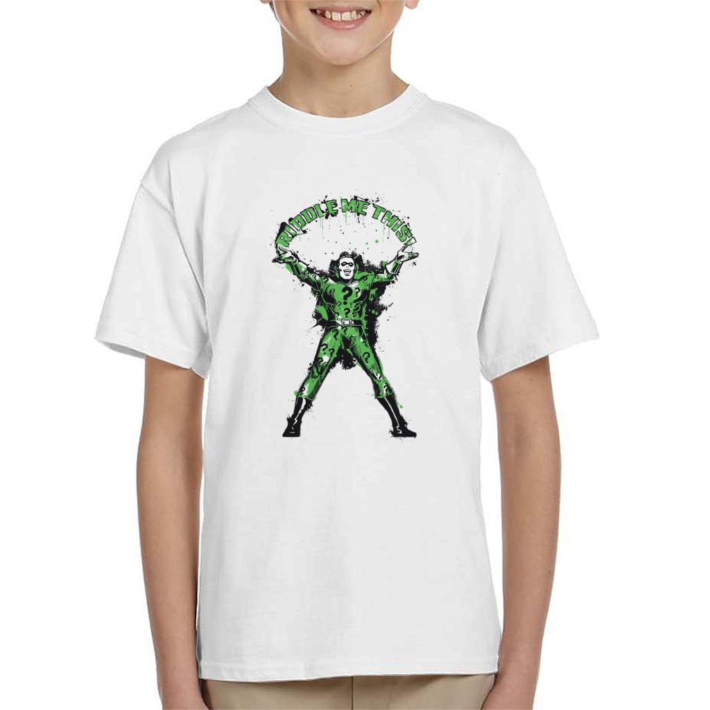 Batman The Riddler Riddle Me This Kid's T-Shirt-ALL + EVERY