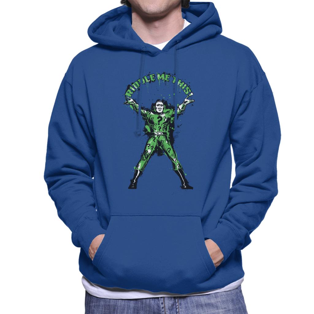 Batman The Riddler Riddle Me This Men's Hooded Sweatshirt-ALL + EVERY