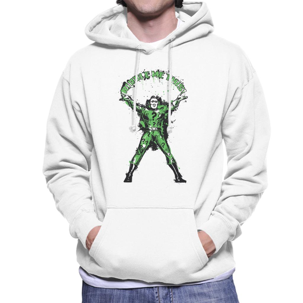 Batman The Riddler Riddle Me This Men's Hooded Sweatshirt-ALL + EVERY